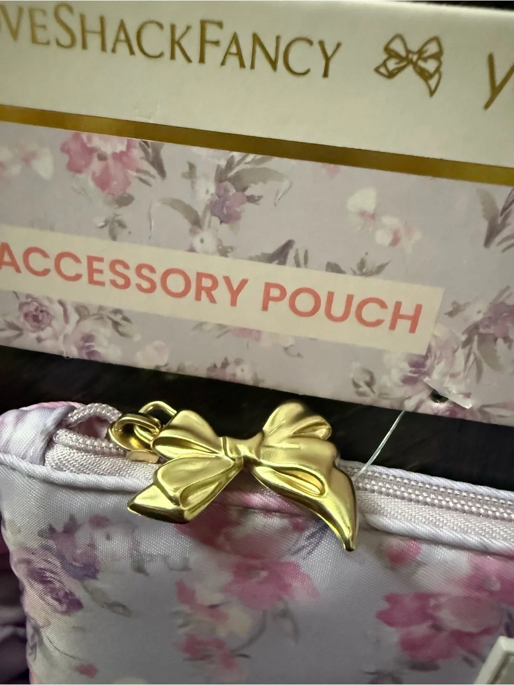 LoveShackFancy X Target Yoobi Hibiscus Flat Zip Pencil Case With Ruffles